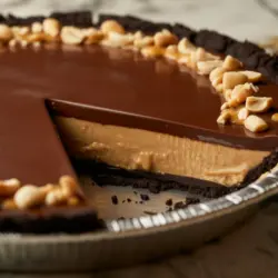 Chocolate Peanut Butter Pie recipe card