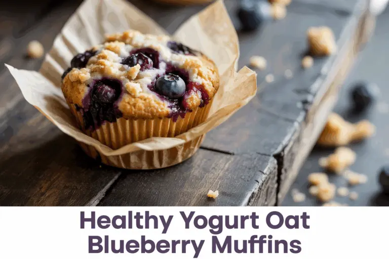 Healthy Yogurt Blueberry Oat Muffins Recipe
