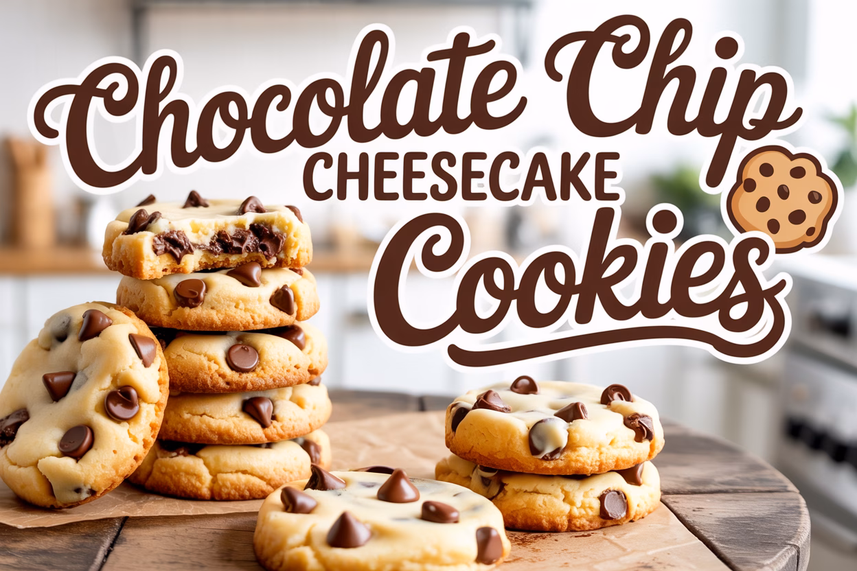 Chocolate Chip Cheesecake Cookies Bliss