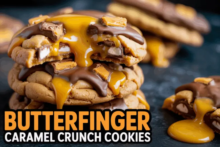 Caramel Cookies – Gooey Butterfinger Treats for Parties