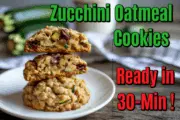 Healthy Zucchini Oatmeal Cookies