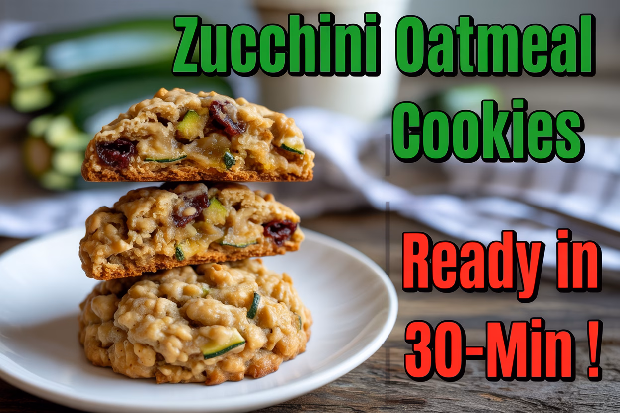 Healthy Zucchini Oatmeal Cookies: A Nutty, Wholesome Treat