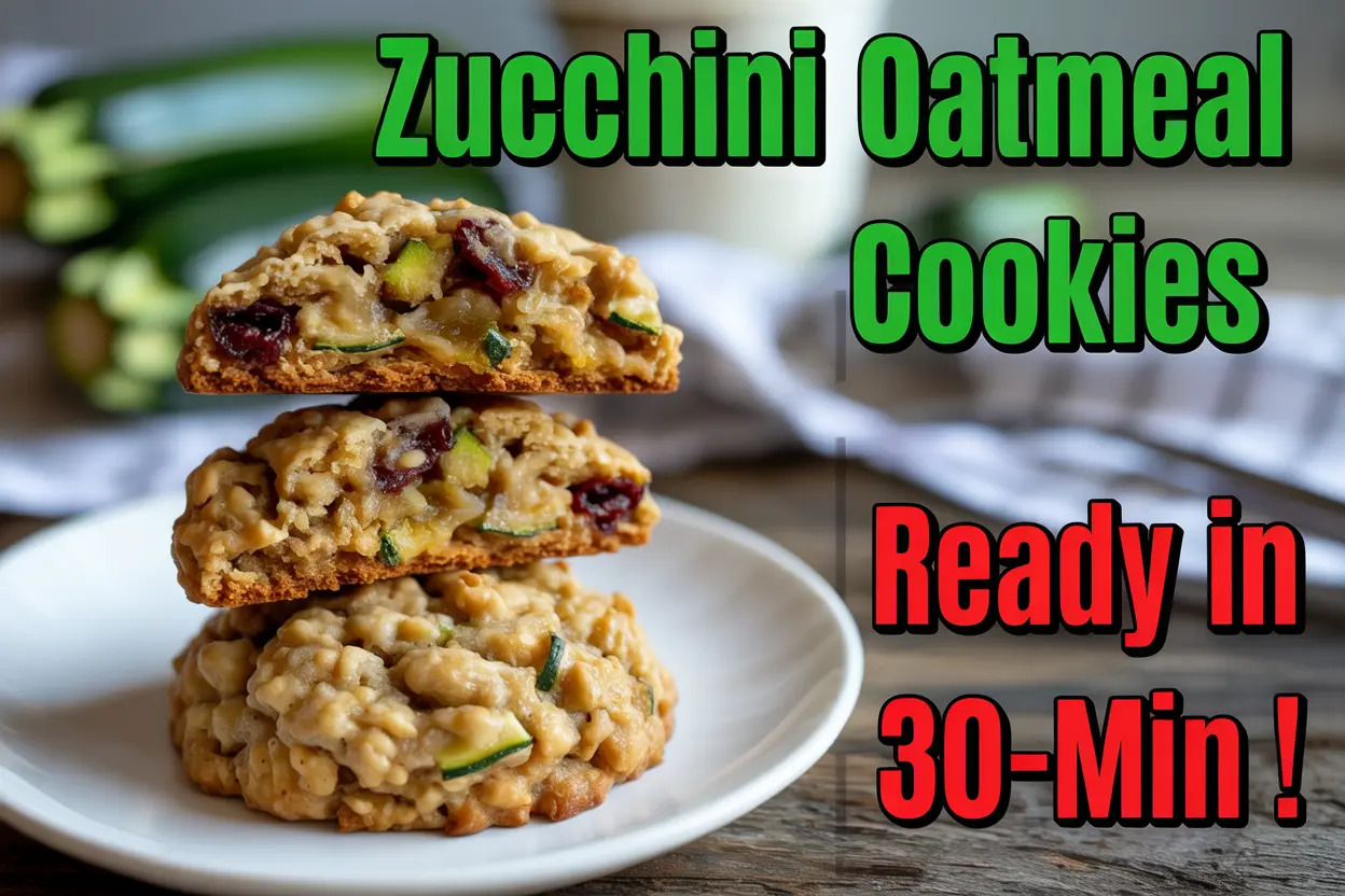 Healthy Zucchini Oatmeal Cookies: A Nutty, Wholesome Treat