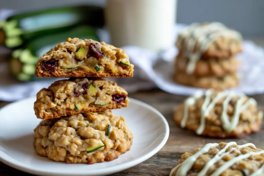 Healthy Zucchini Oatmeal Cookies 3 Healthy Zucchini Oatmeal Cookies