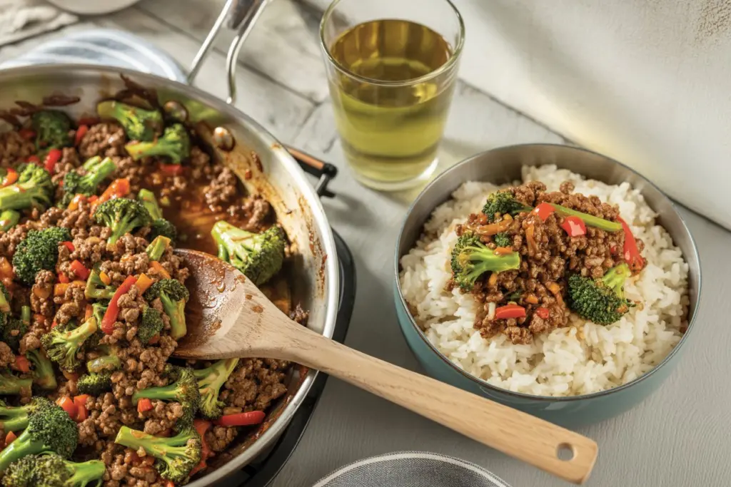 Savory Ground Beef and Broccoli Stir-Fry 4 broccoli stir fry