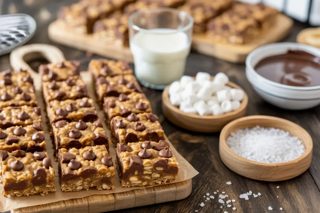 Chewy Breakfast Peanut Butter Oatmeal Bars 4 oatmeal breakfast bars