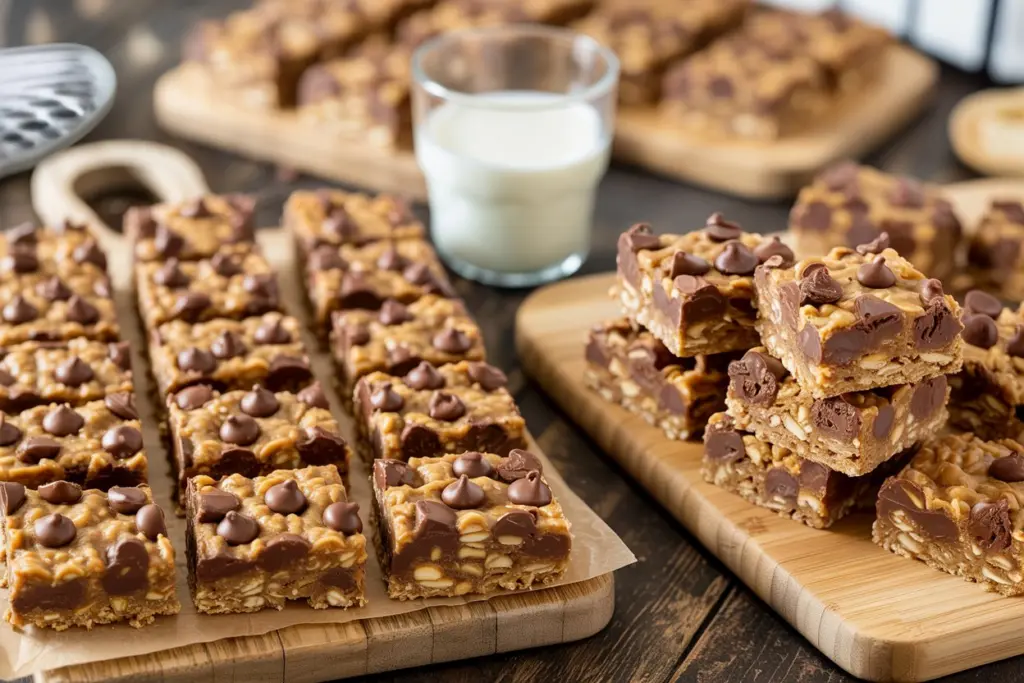 Chewy Breakfast Peanut Butter Oatmeal Bars 3 peanut butter oatmeal bars