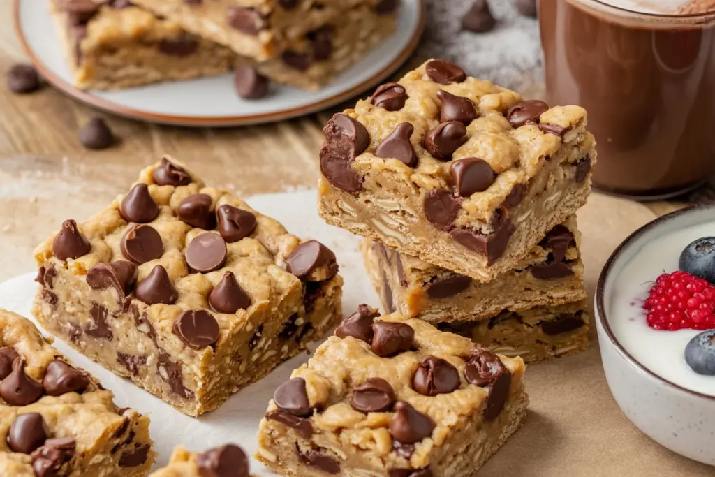 chocolate chip peanut butter bars
