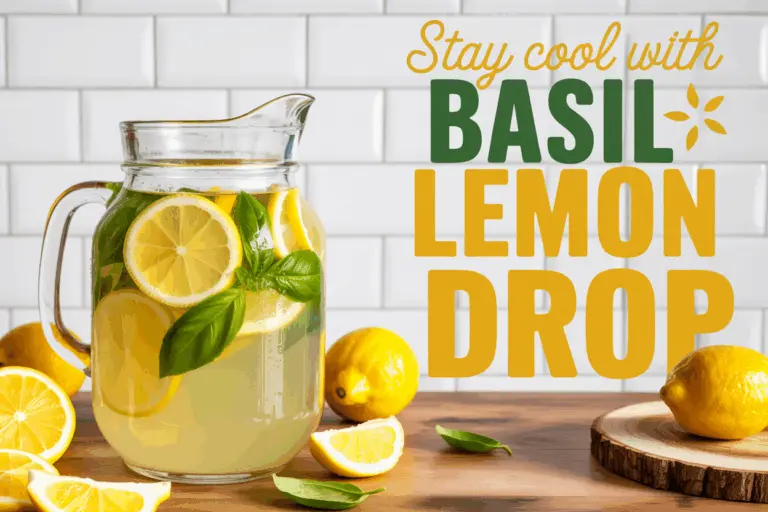 Refreshing Lemon Drop Drink – Basil-Infused Summer Recipe