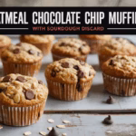 Sourdough Oatmeal Chocolate Chip Muffins