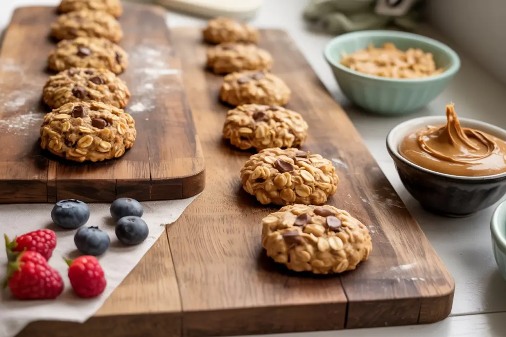 banana oat breakfast cookies
