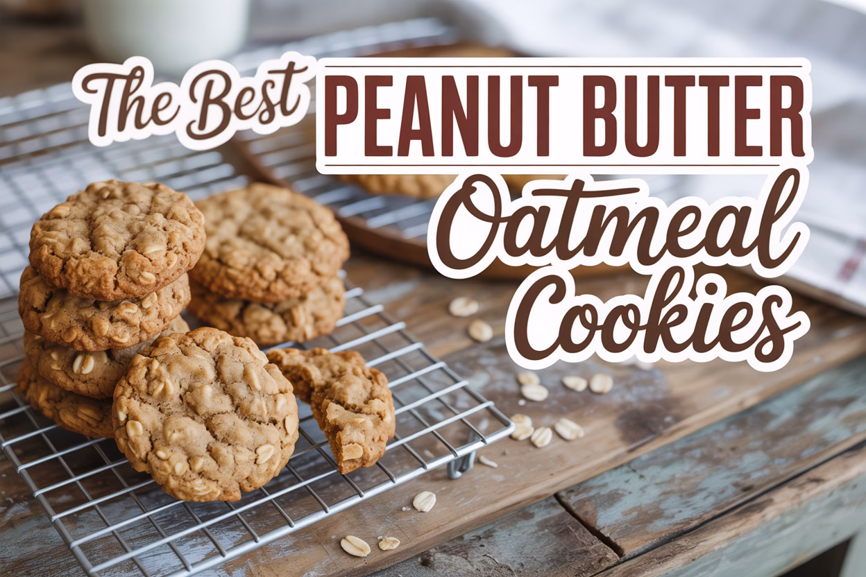 Chewy Peanut Butter Oatmeal Cookies: A Nutty, Wholesome Delight