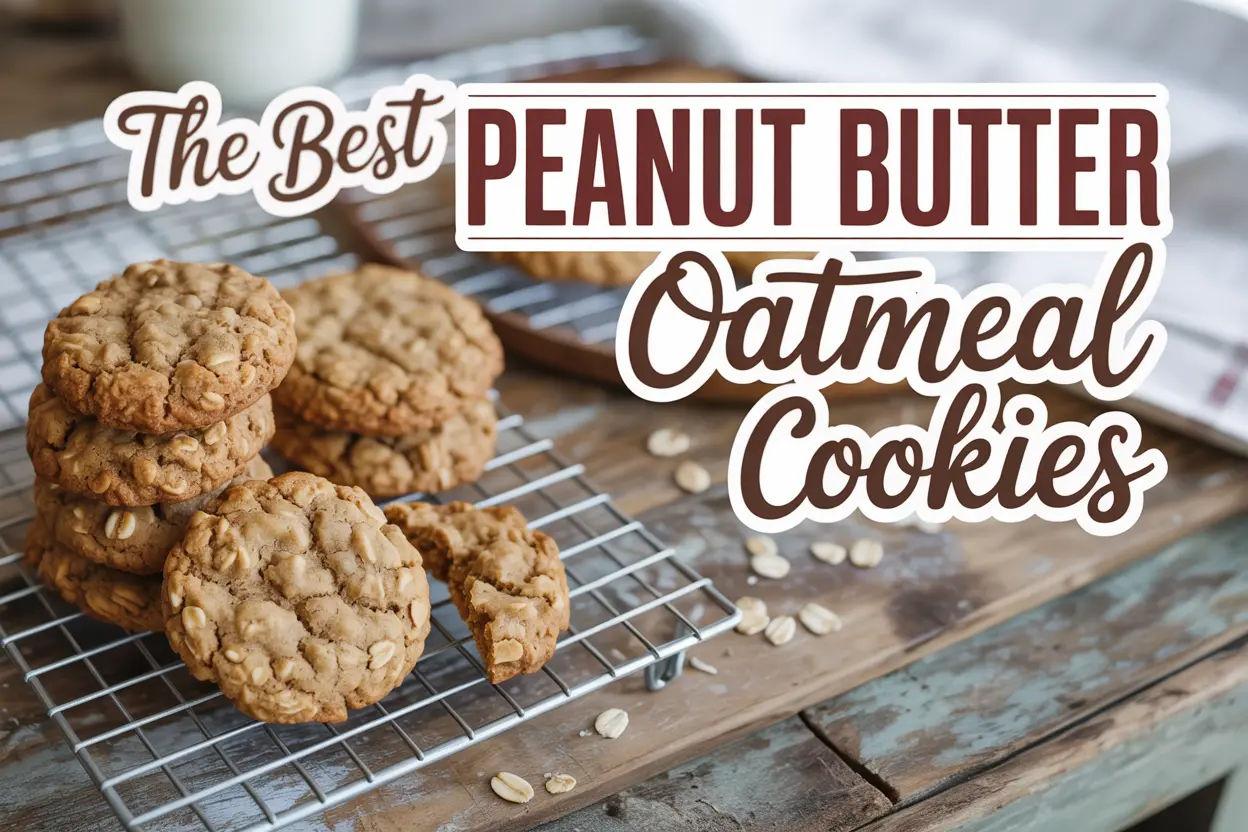 Chewy Peanut Butter Oatmeal Cookies: A Nutty, Wholesome Delight