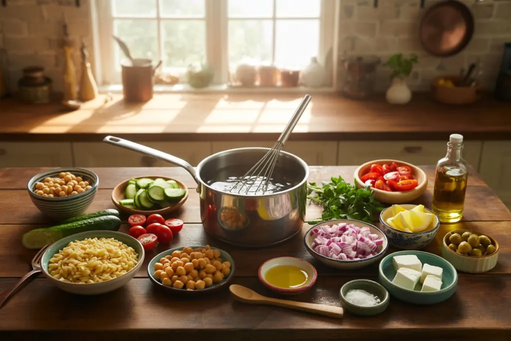 Fresh and Zesty Greek Orzo Salad Recipe 2 greek orzo salad recipe