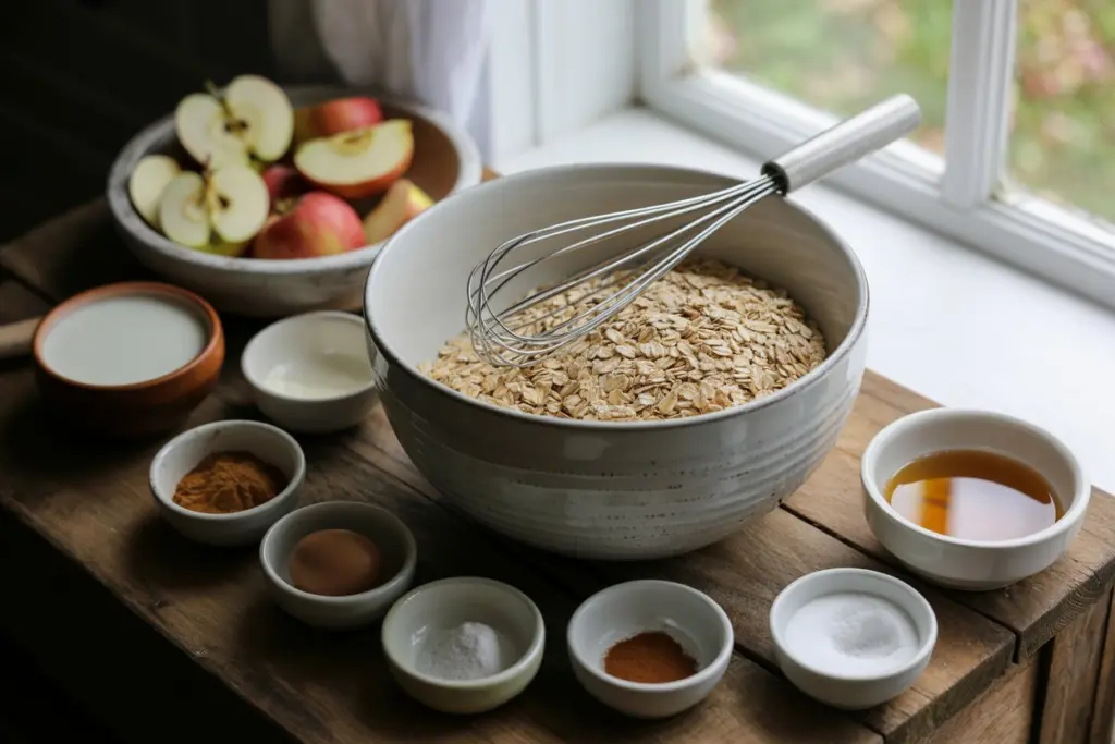 Nutritious Breakfast Apple Oat Cake 2 oat cake