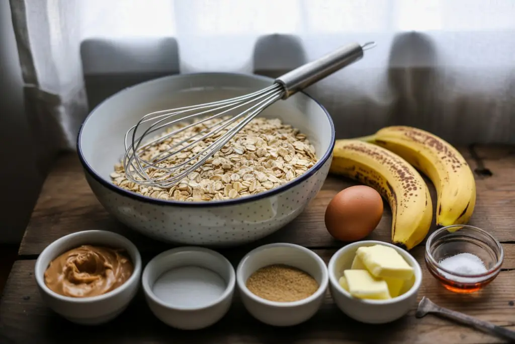 Peanut Butter Banana Oatmeal Bars 2 peanut butter banana oatmeal bars