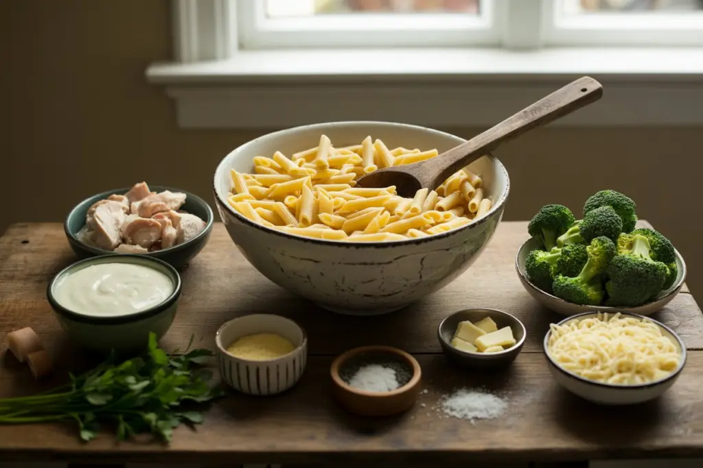 Creamy Chicken & Broccoli Alfredo Bake 2 alfredo bake