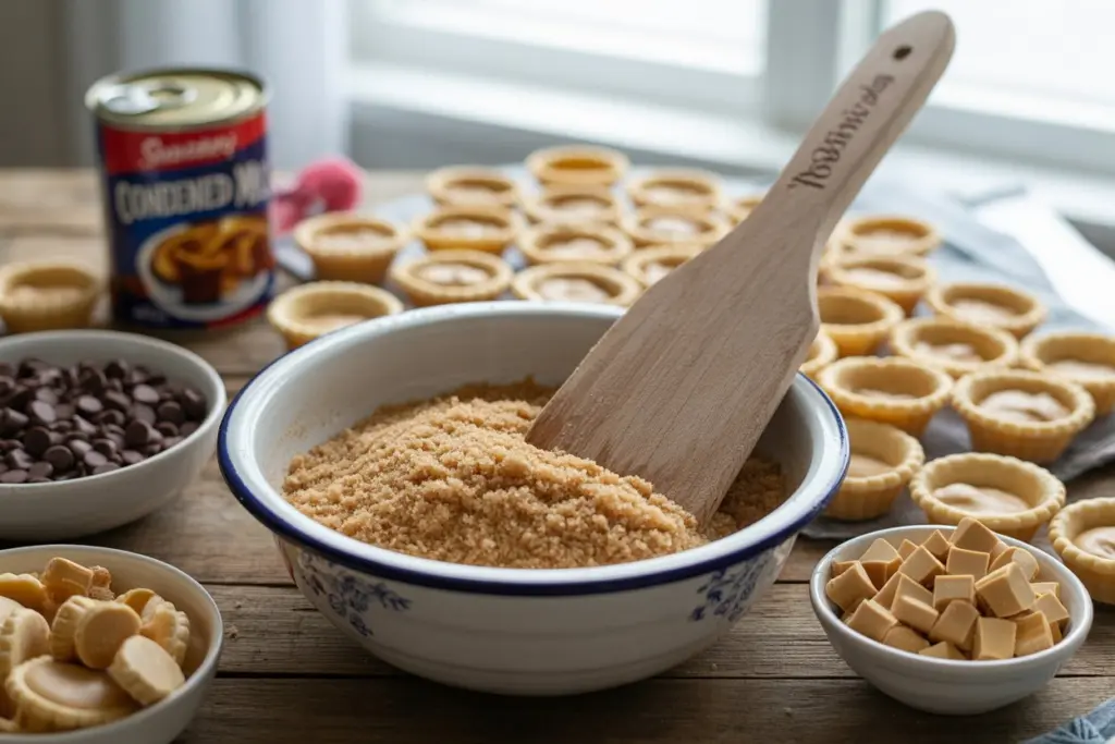 Decadent Butterfinger Caramel Crunch Mini Pies