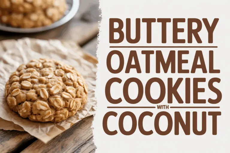 Buttery Oatmeal Cookies with Coconut – Easy & Chewy Delight!