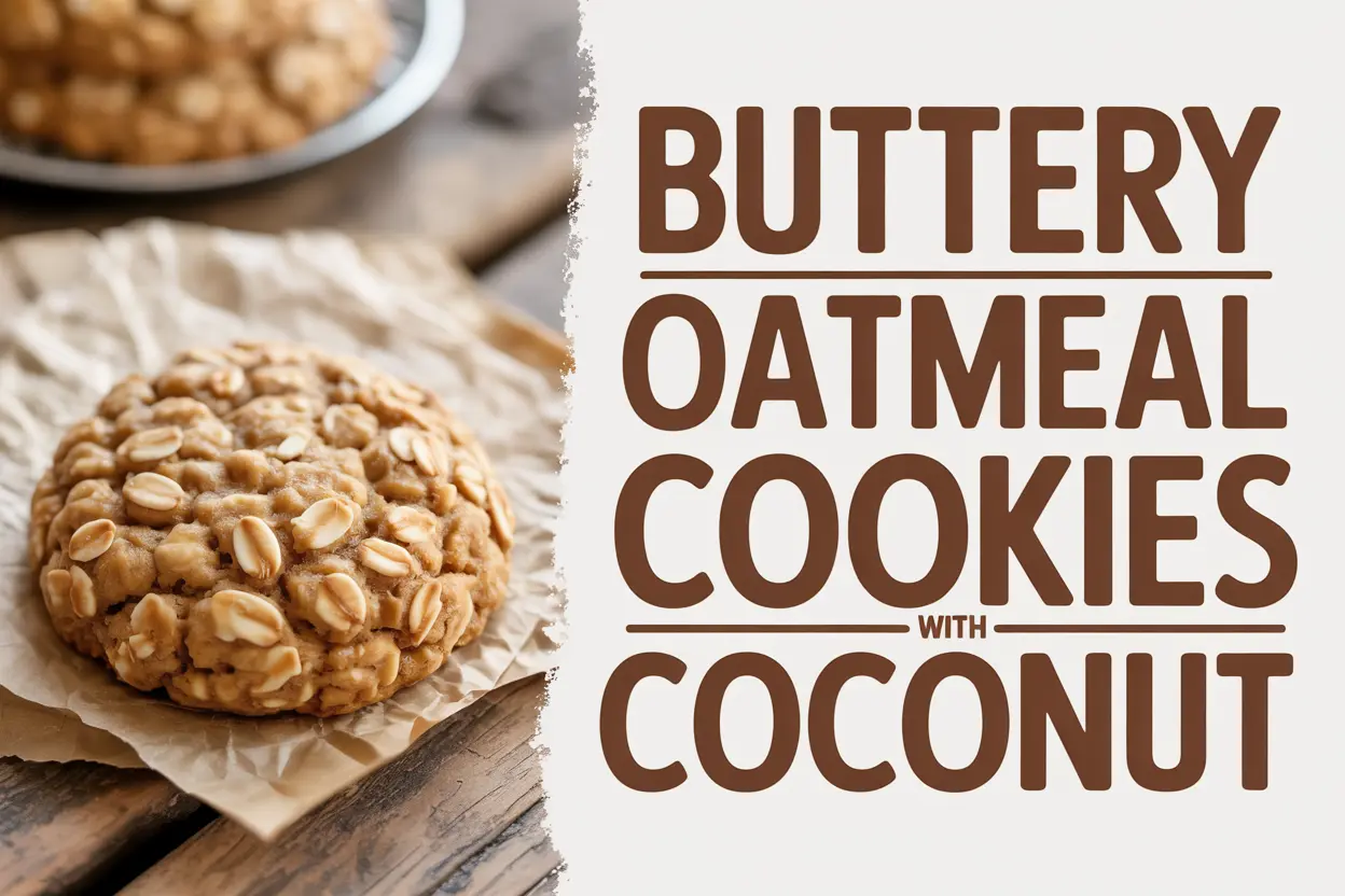 Buttery Oatmeal Cookies with Coconut – Chewy, Sweet & Perfectly Toasted