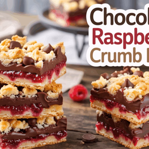 Decadent Chocolate Raspberry Crumb Bars