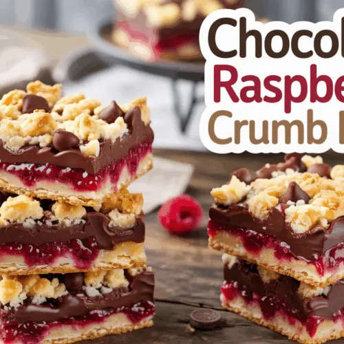 Decadent Chocolate Raspberry Crumb Bars