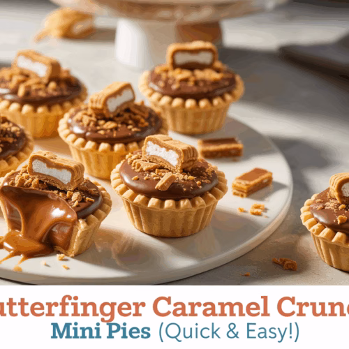 Butterfinger Caramel Crunch Mini Pies (Quick & Easy!)
