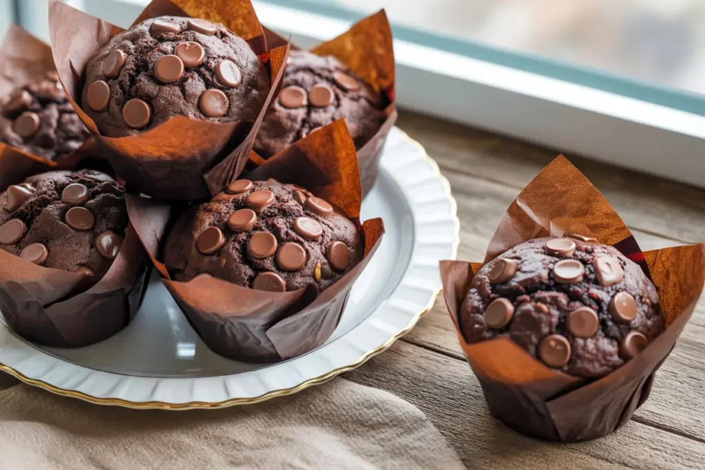Healthy Chocolate Oatmeal Muffins – Guilt-Free Snacking Delight 5 oatmeal muffins