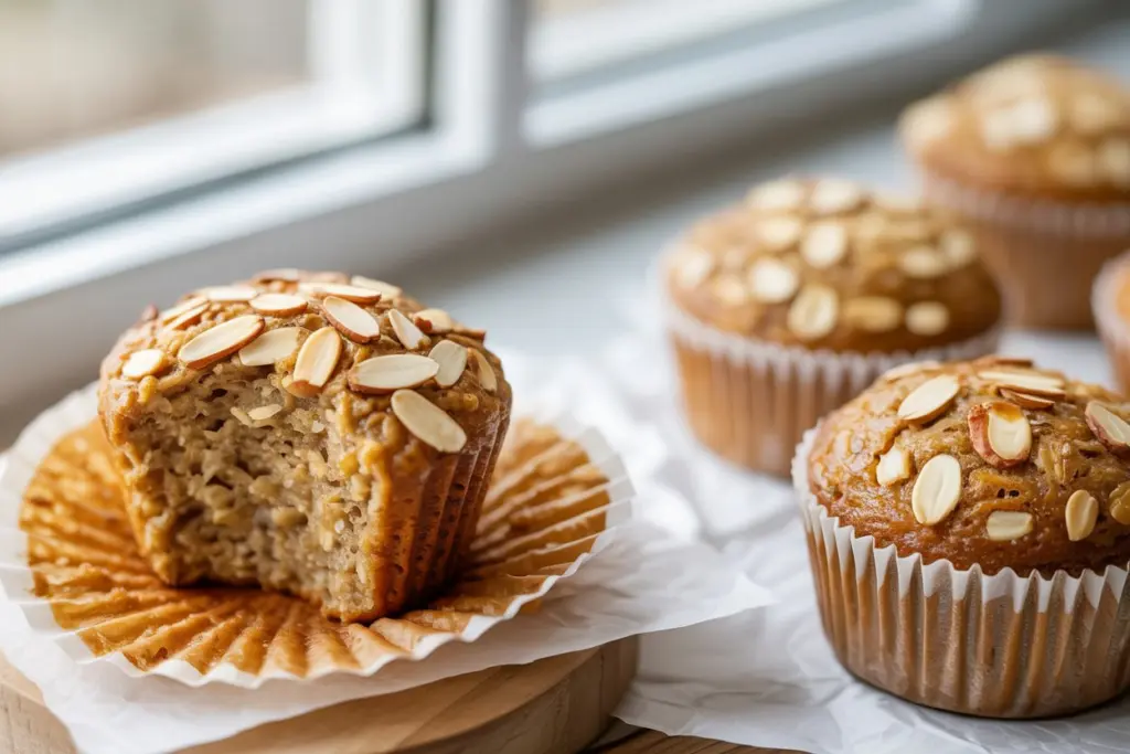 Healthy Oatmeal Muffins 3 healthy oatmeal muffins