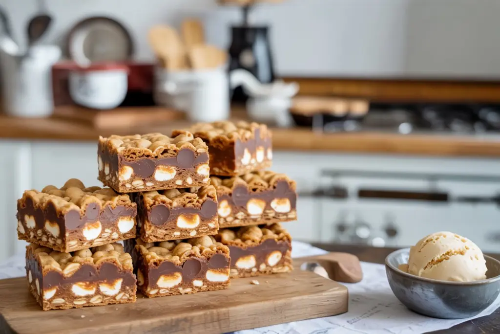 Peanut Butter S’mores Oatmeal Cookie Bars 4 Peanut Butter S’mores Oatmeal Cookie Bars