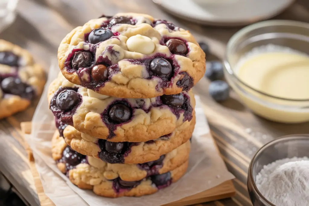blueberry white chocolate cookies
