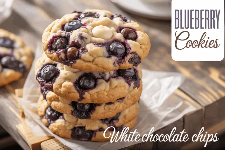 Blueberry Cookies with White Chocolate – Easy Summer Dessert