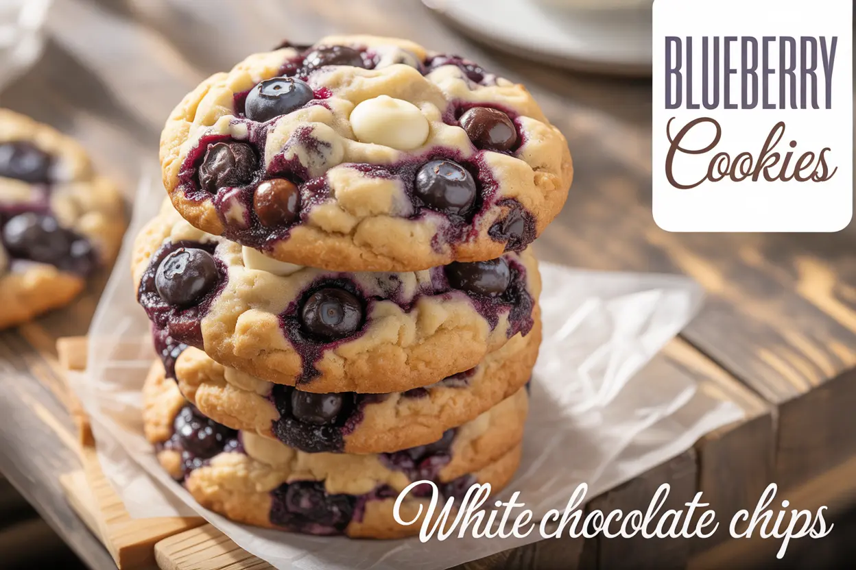 Blueberry Cookies with White Chocolate – A Dreamy Summer Dessert