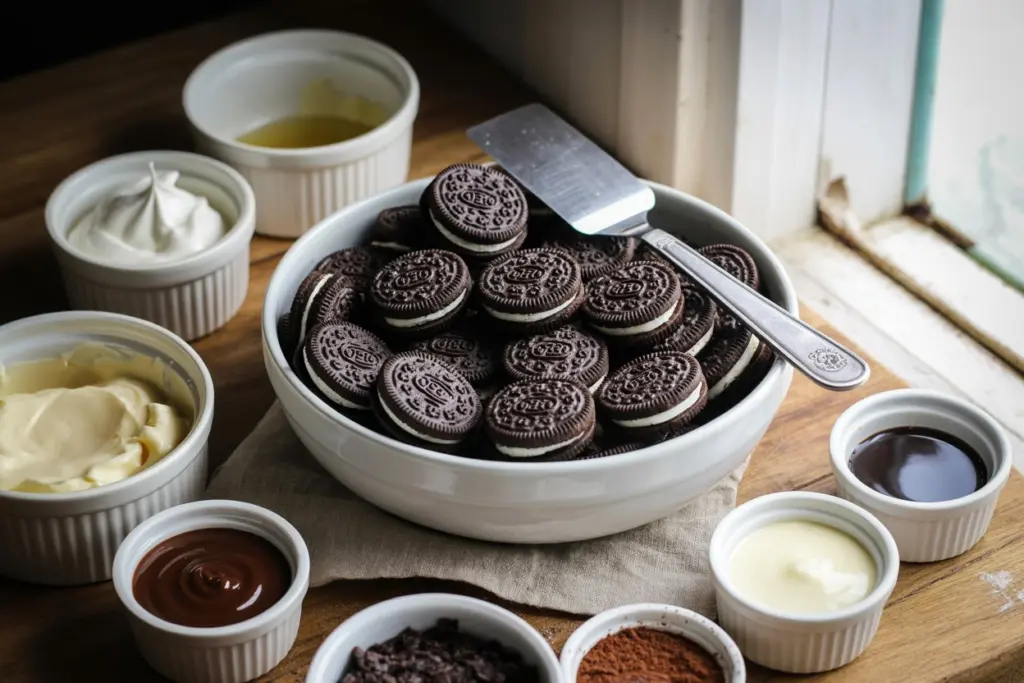 chocolate cheesecake dessert
