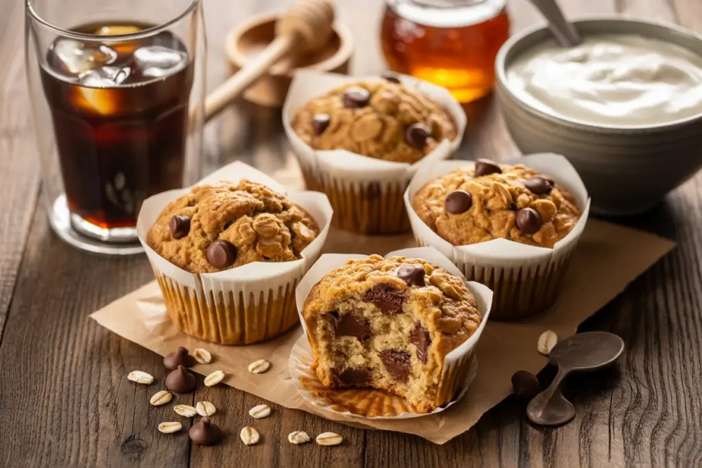 chocolate chip oatmeal muffins 
