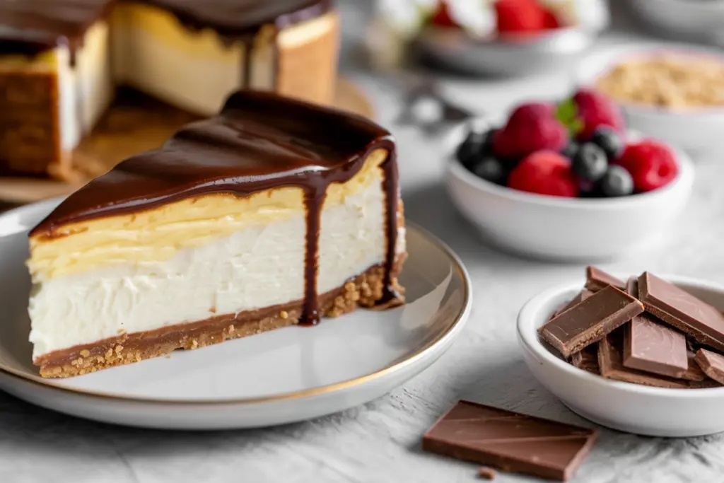 Boston Cream Pie Cheesecake