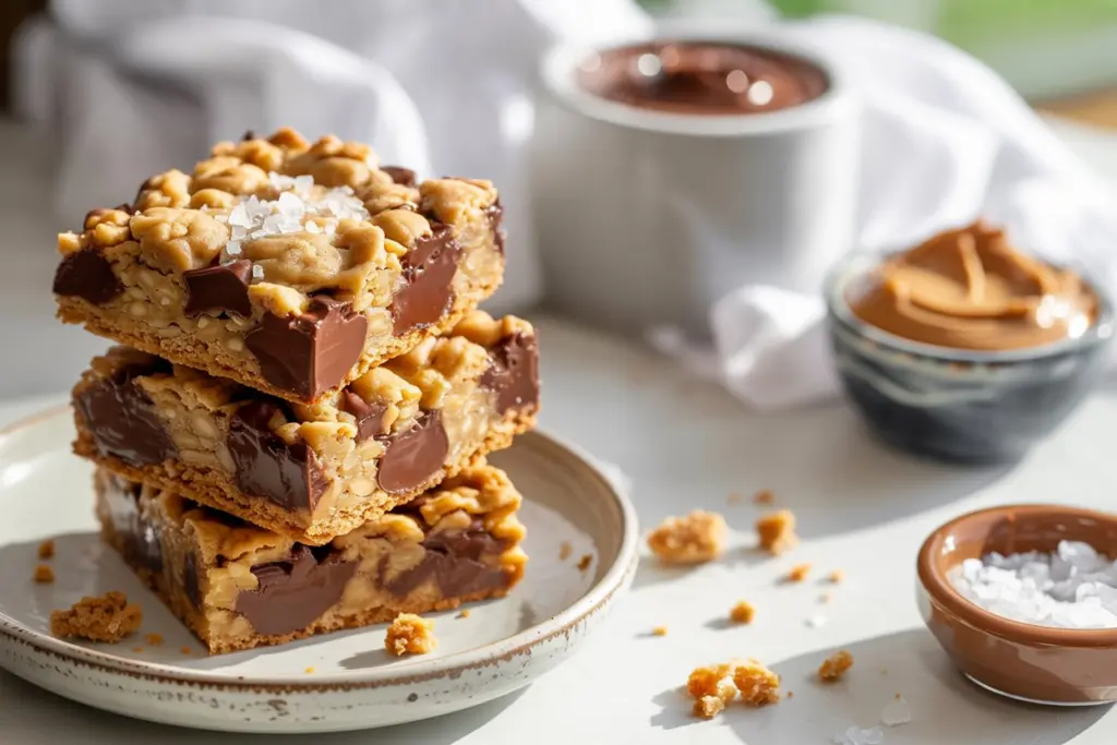 Hearty Oatmeal Chocolate Chip Cookie Bars 3 oatmeal chocolate chip cookie bars
