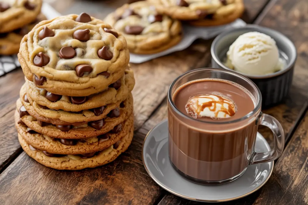 gooey chocolate chip cookie
