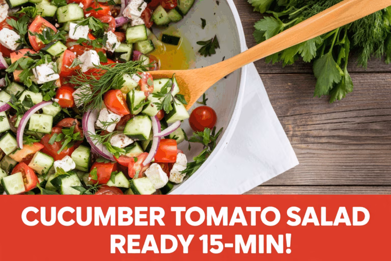 Fresh Cucumber Tomato Salad: A Crisp, Zesty Side