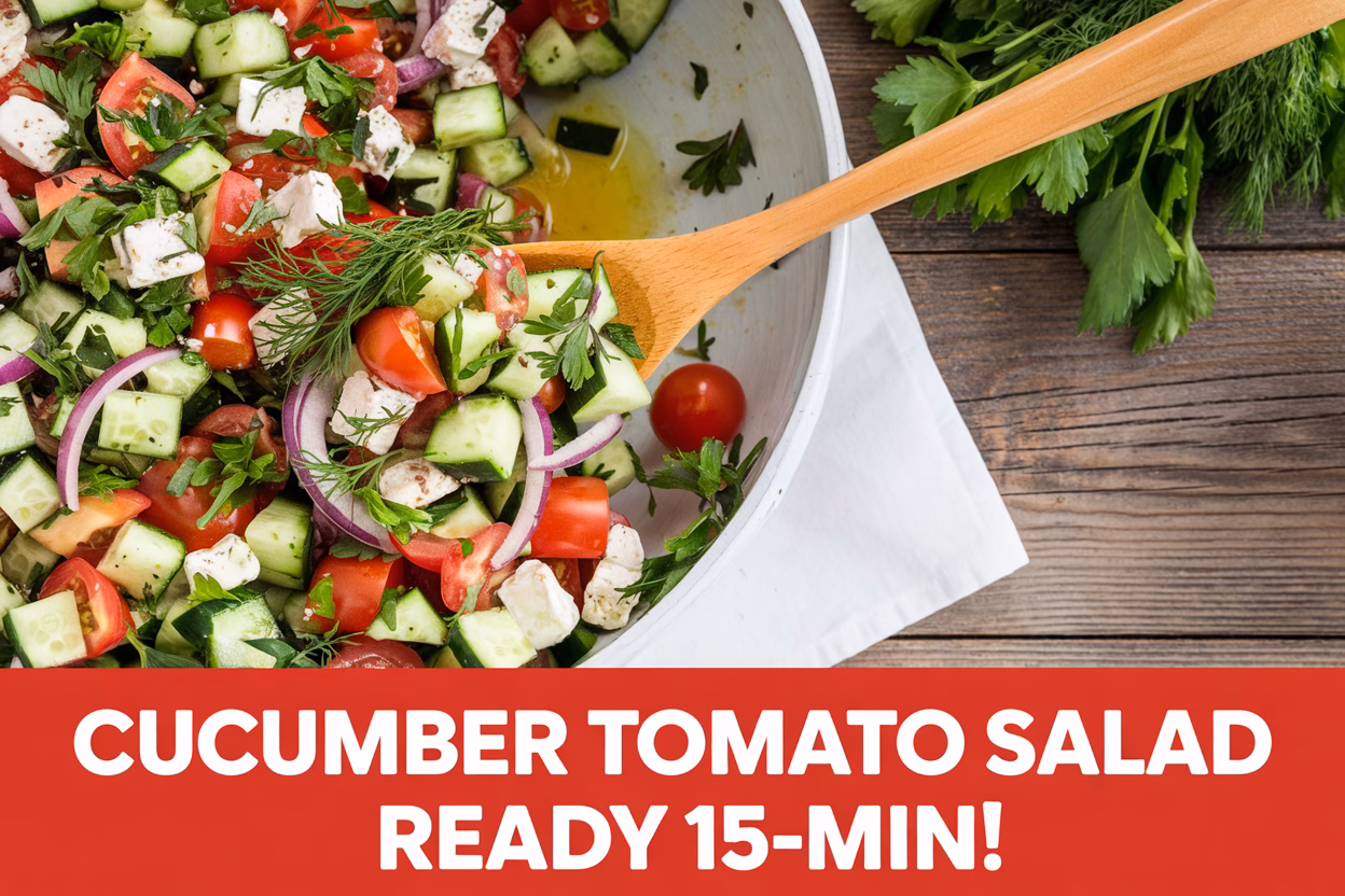 Fresh Cucumber Tomato Salad: A Crisp, Zesty Side