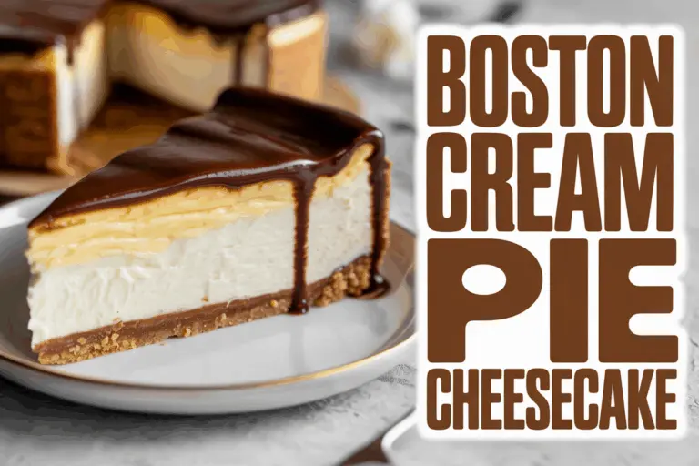 Boston Cream Pie Cheesecake – Elegant Dessert Fusion