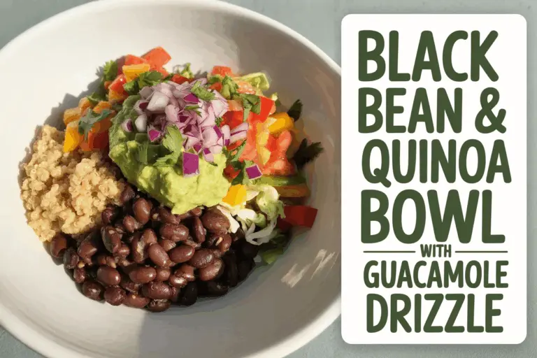 Tex-Mex Quinoa Bowl with Guacamole Drizzle – A Fresh, Healthy Lunch Idea