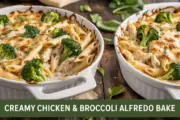 Creamy Chicken and Broccoli Alfredo Bake