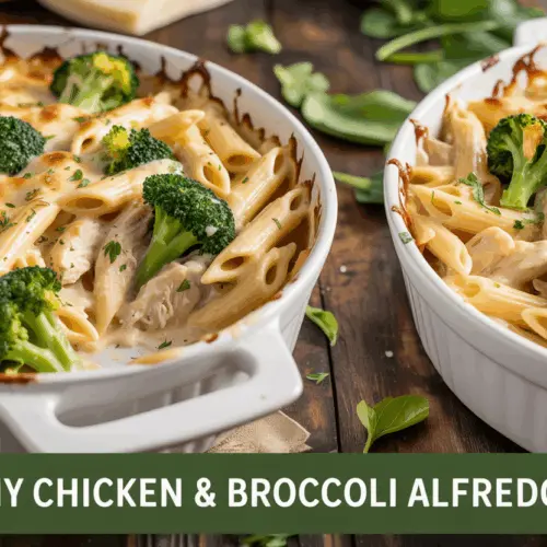 chicken and broccoli alfredo bake