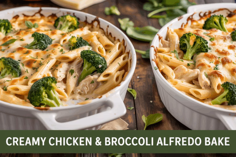 chicken and broccoli alfredo bake