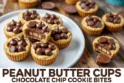 Decadent Peanut Butter Cups Chocolate Chip Cookie Bites