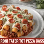 Pepperoni Tater Tot Pizza Casserole: A Cheesy, Comforting Dish