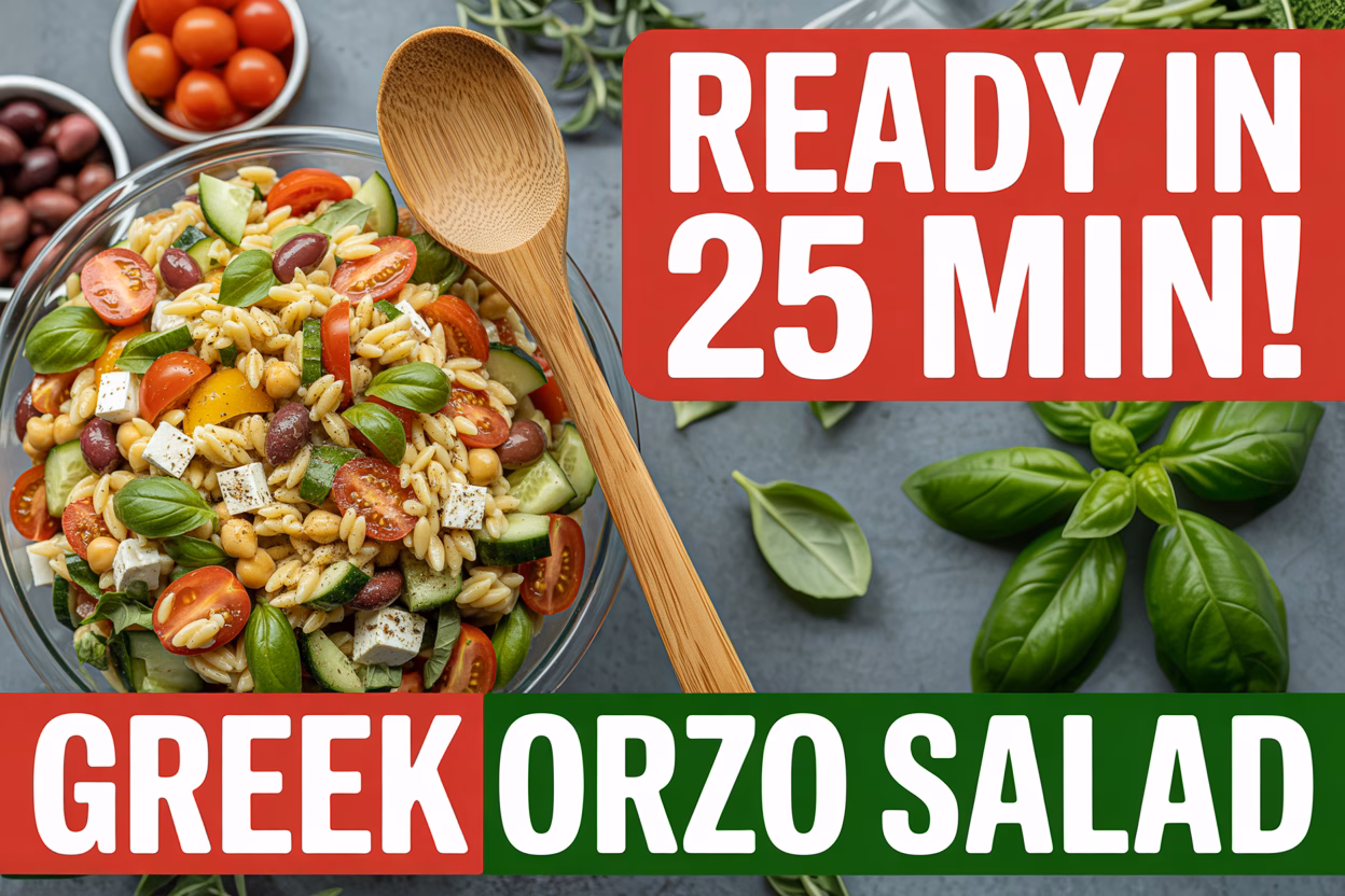 Fresh and Zesty Greek Orzo Salad Recipe
