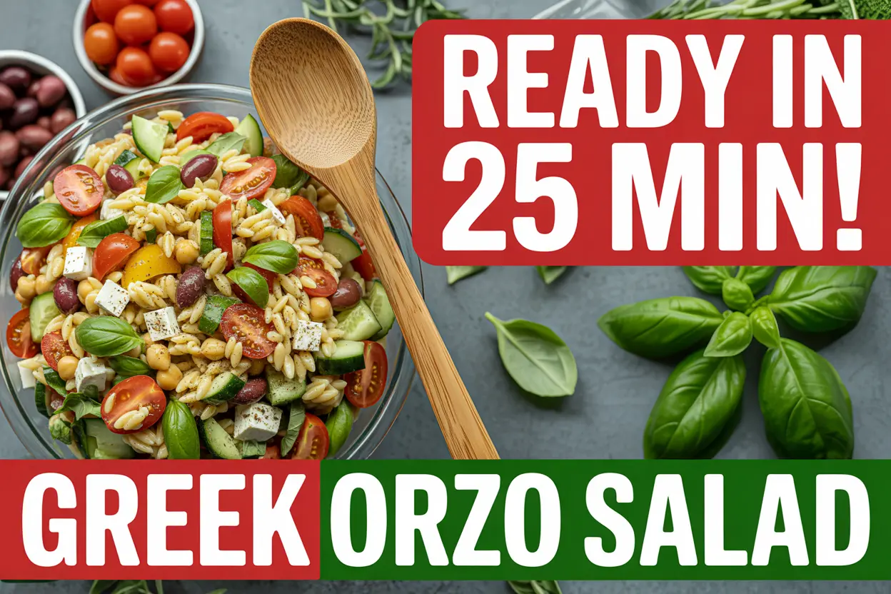 Fresh and Zesty Greek Orzo Salad Recipe