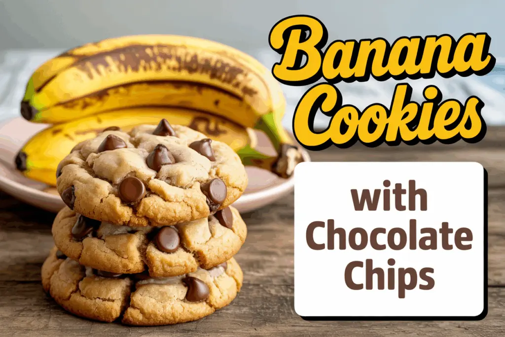 Soft Chocolate Chip Banana Cookies - Ready in under 30 min!